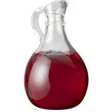 A bottle of vinegar.