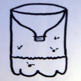 A diagram of a bee trap