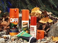 A variety of mosquito repellants.