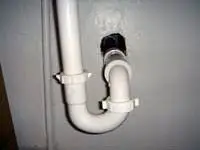 A PVC water pipe.