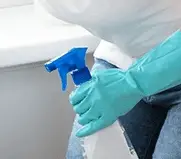 rubber gloves bleach